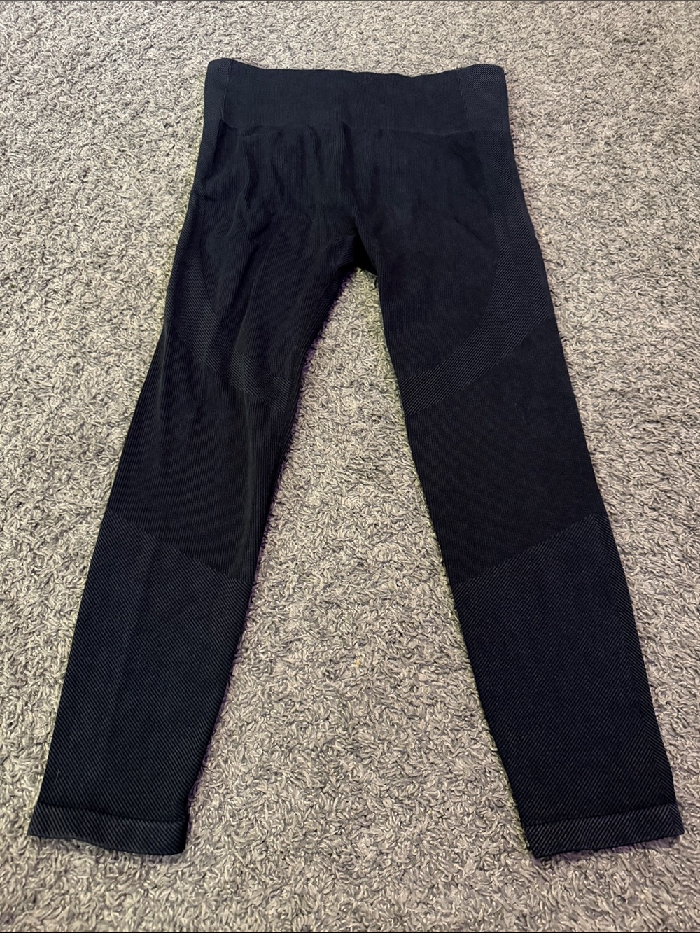 Joy Lab Ribbed Seamless Black Active Leggings